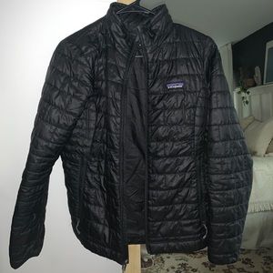 Patagonia Nano puff black zip up jacket